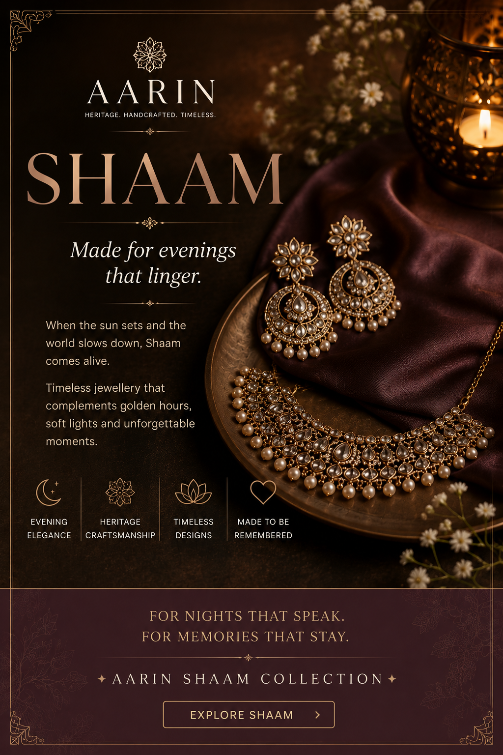 SHAAM-Made for evenings that linger.