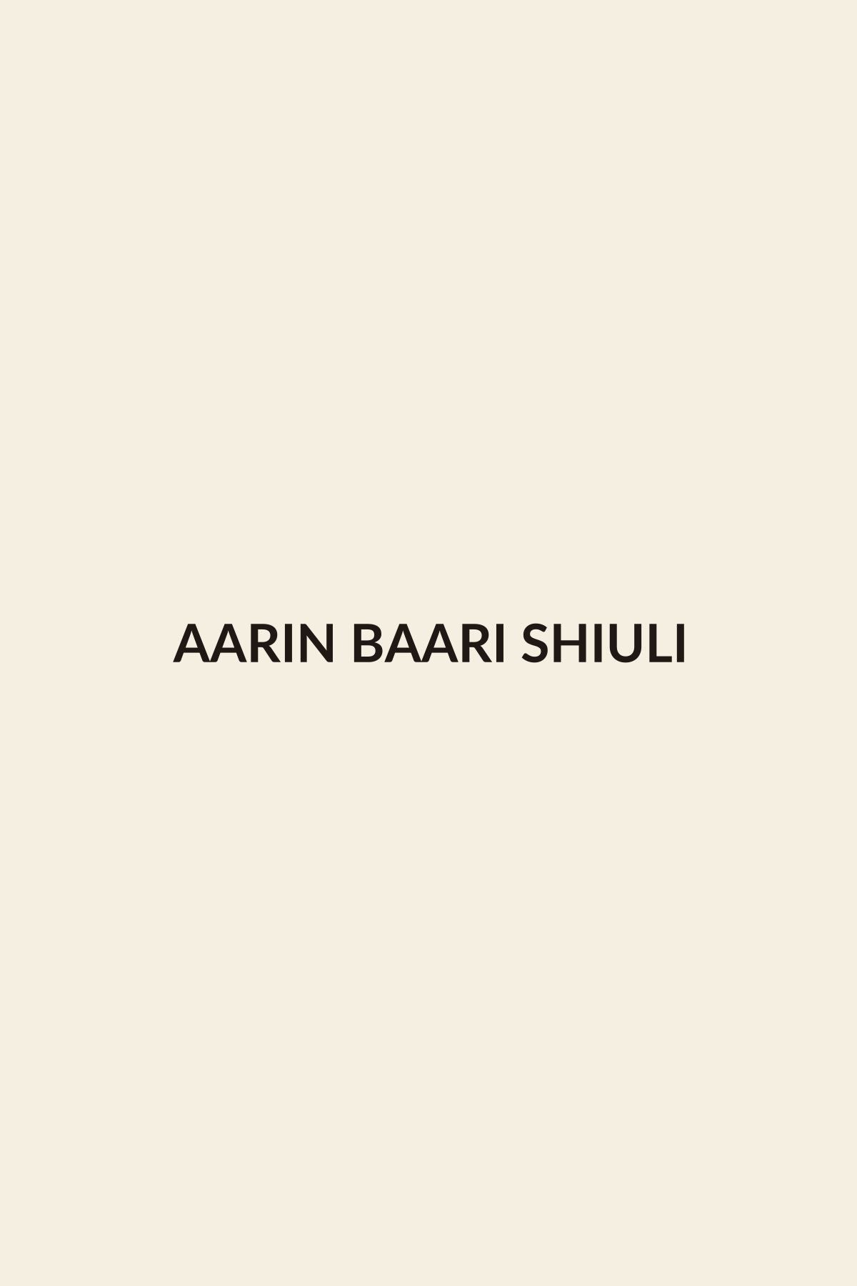 AARIN Baari - Shiuli Mul Cotton Saree