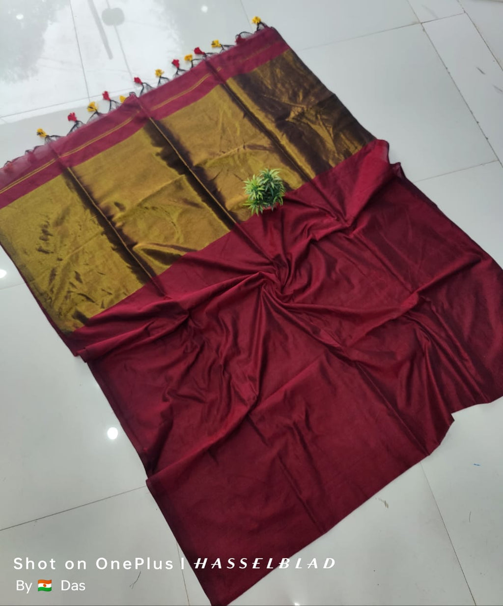AARIN Baari - Dheu Pure Linen Saree