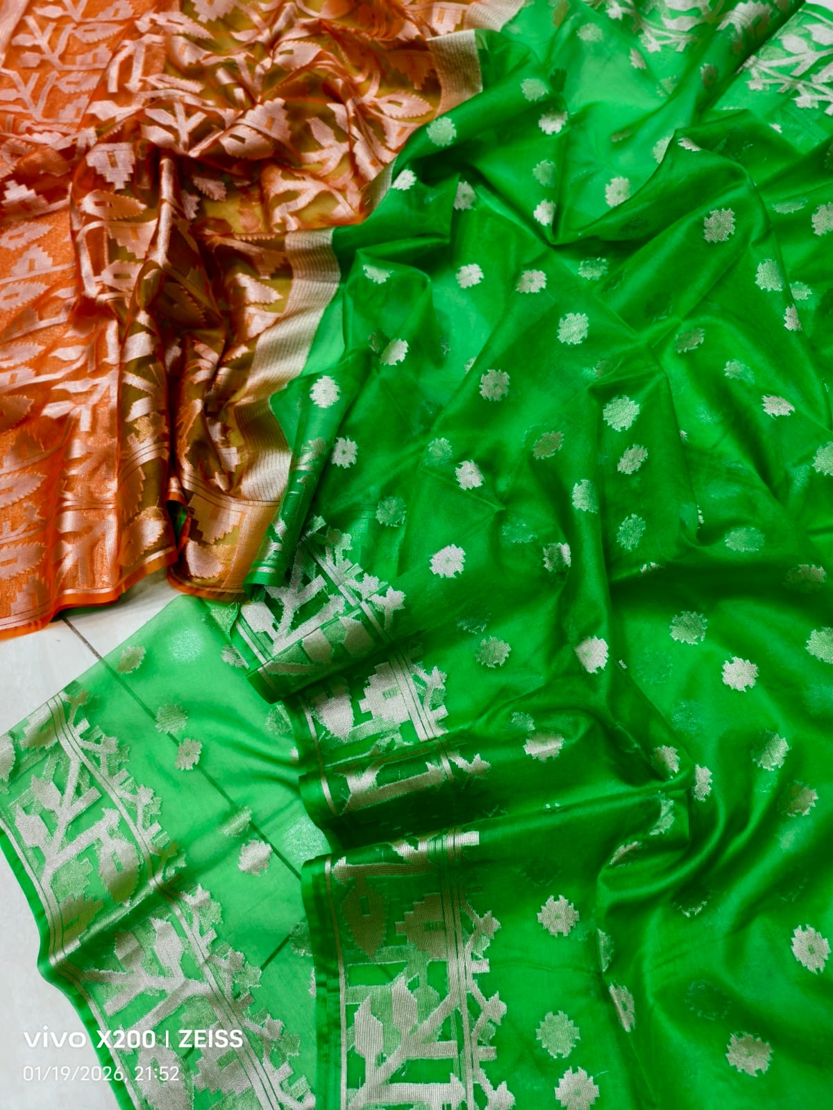 AARIN Baari - Bonolota Cotton Silk Saree