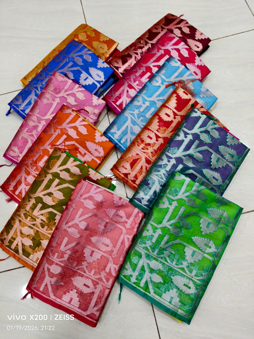AARIN Baari - Bonolota Cotton Silk Saree