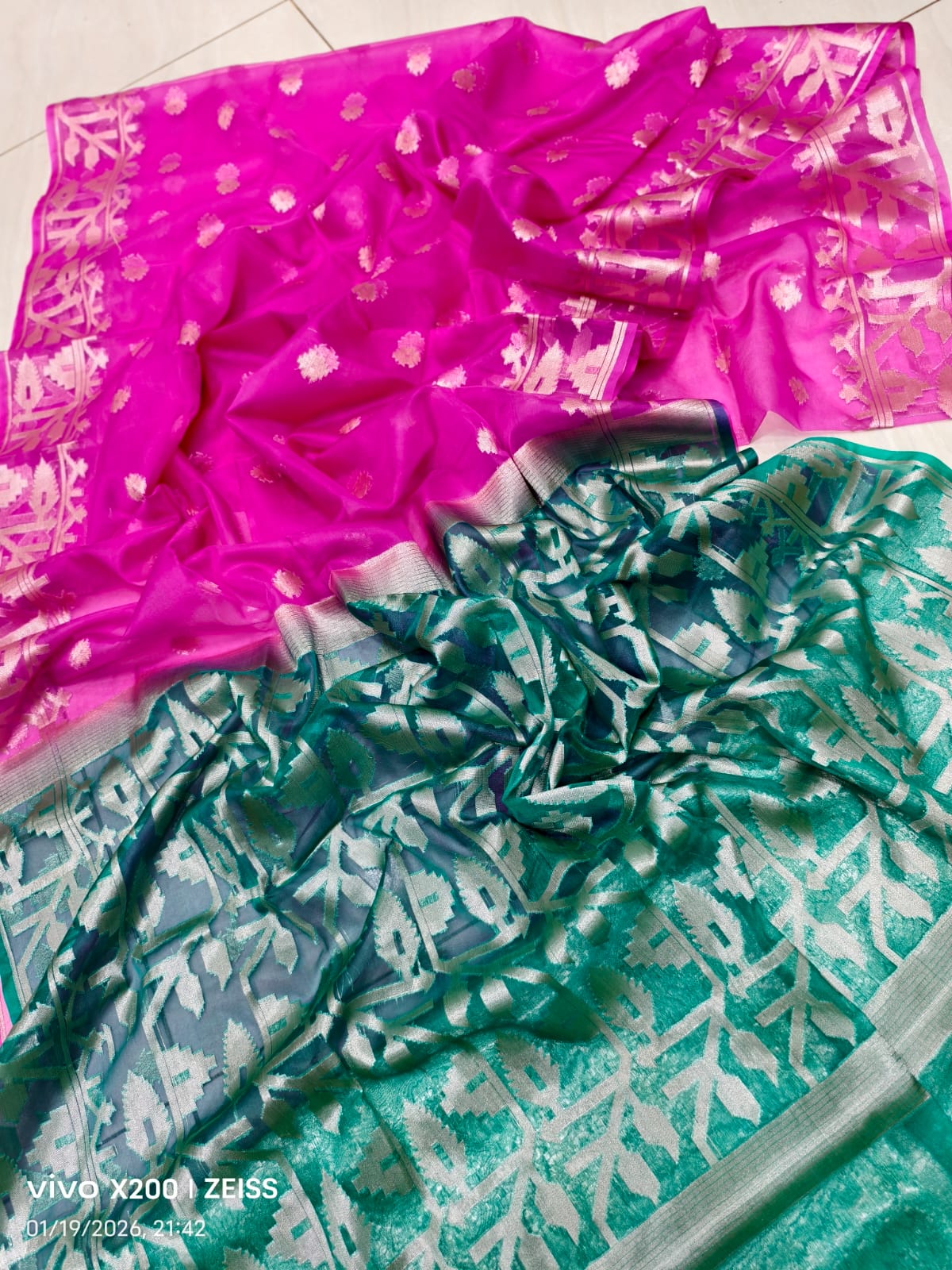 AARIN Baari - Bonolota Cotton Silk Saree