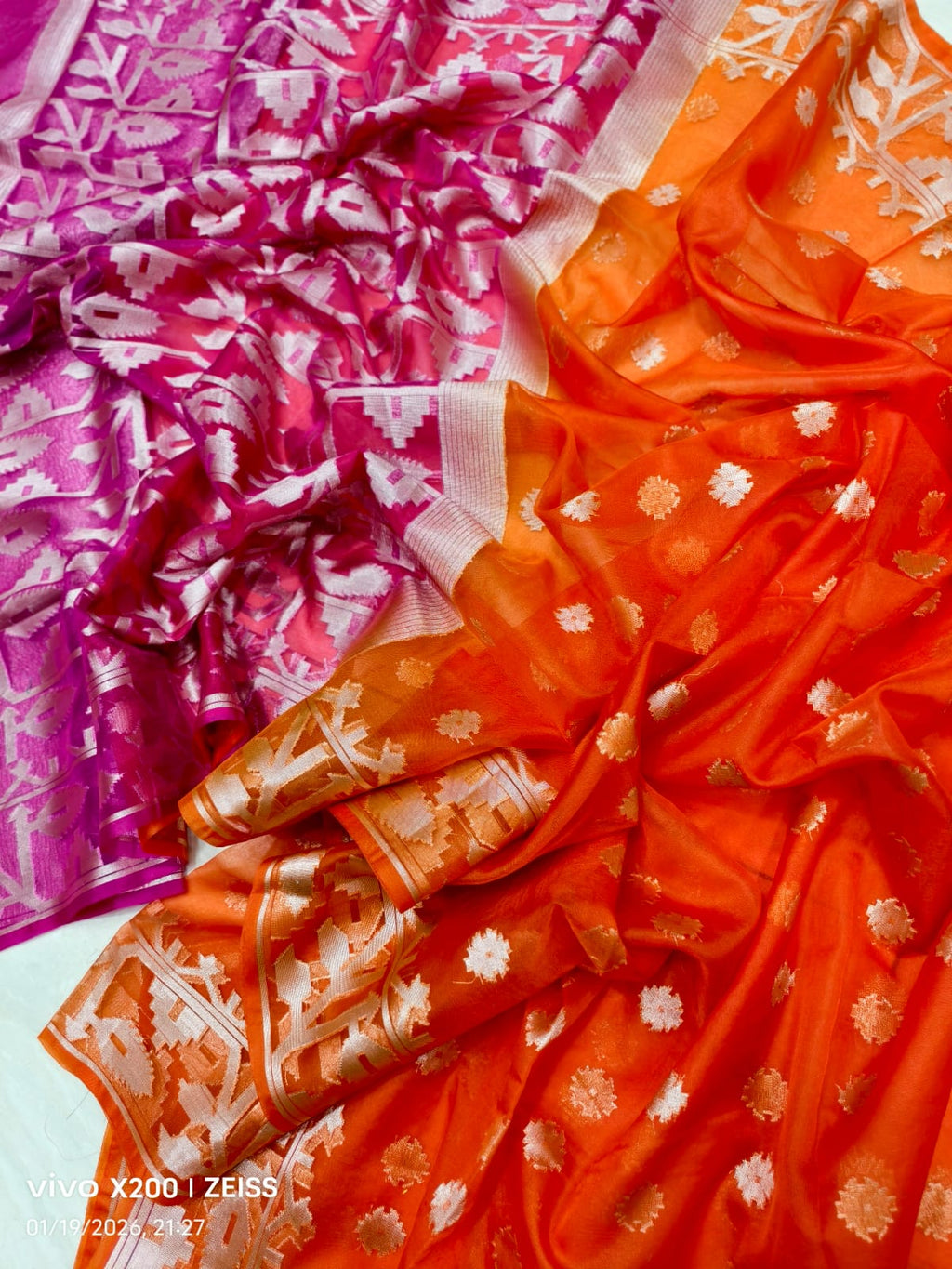 AARIN Baari - Bonolota Cotton Silk Saree